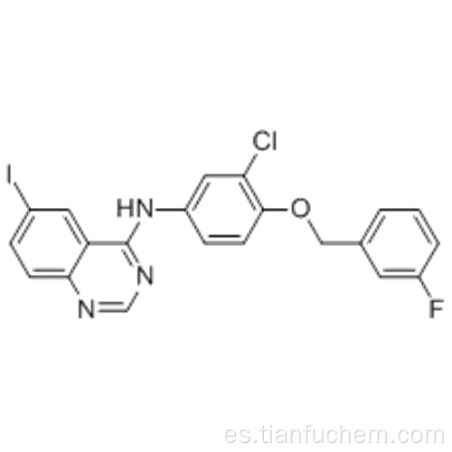 N- [3-Cloro-4- (3-fluorobenciloxi) fenil] -6-yodoquinazolin-4-amina CAS 231278-20-9